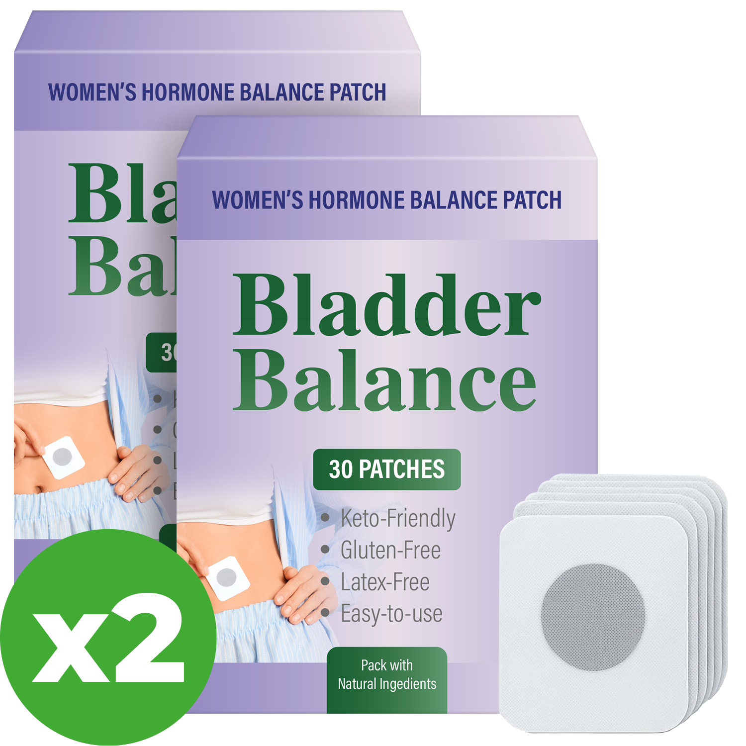 Women's Hormone Balance Patch by Bladder Balance — 30 patches
